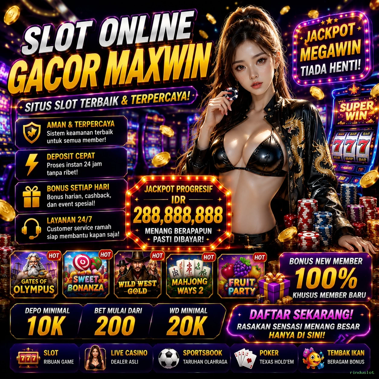 Ulasan Fitur Terbaik yang Ditawarkan rinduslot